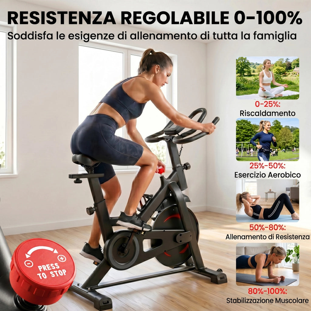 Cyclette Magnetica con App ¨C Xylo ¨C Resistenza 0-100%