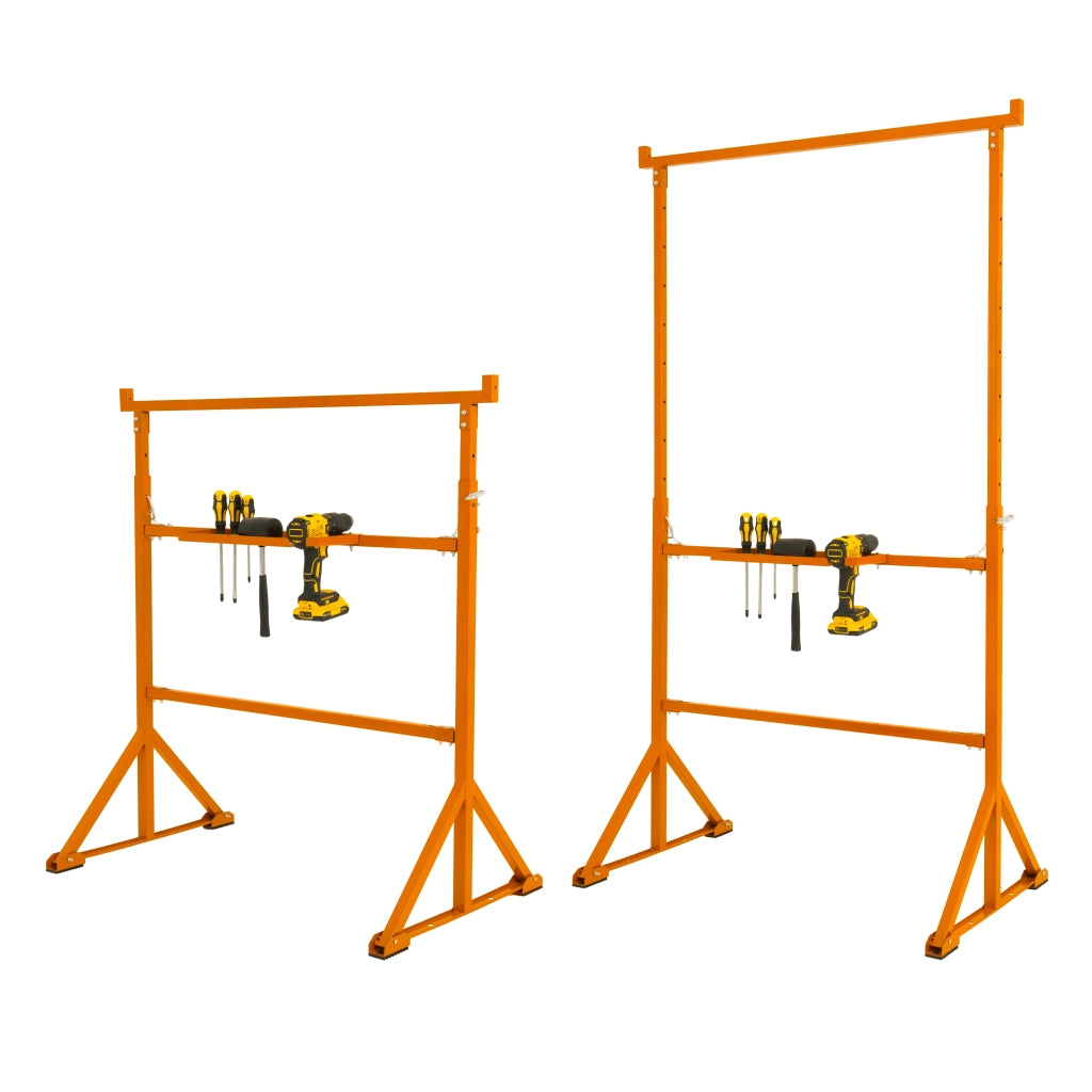 Cavalletti x2 + Supporti Tavola Malta x3 75cm Acciaio Heavy Duty