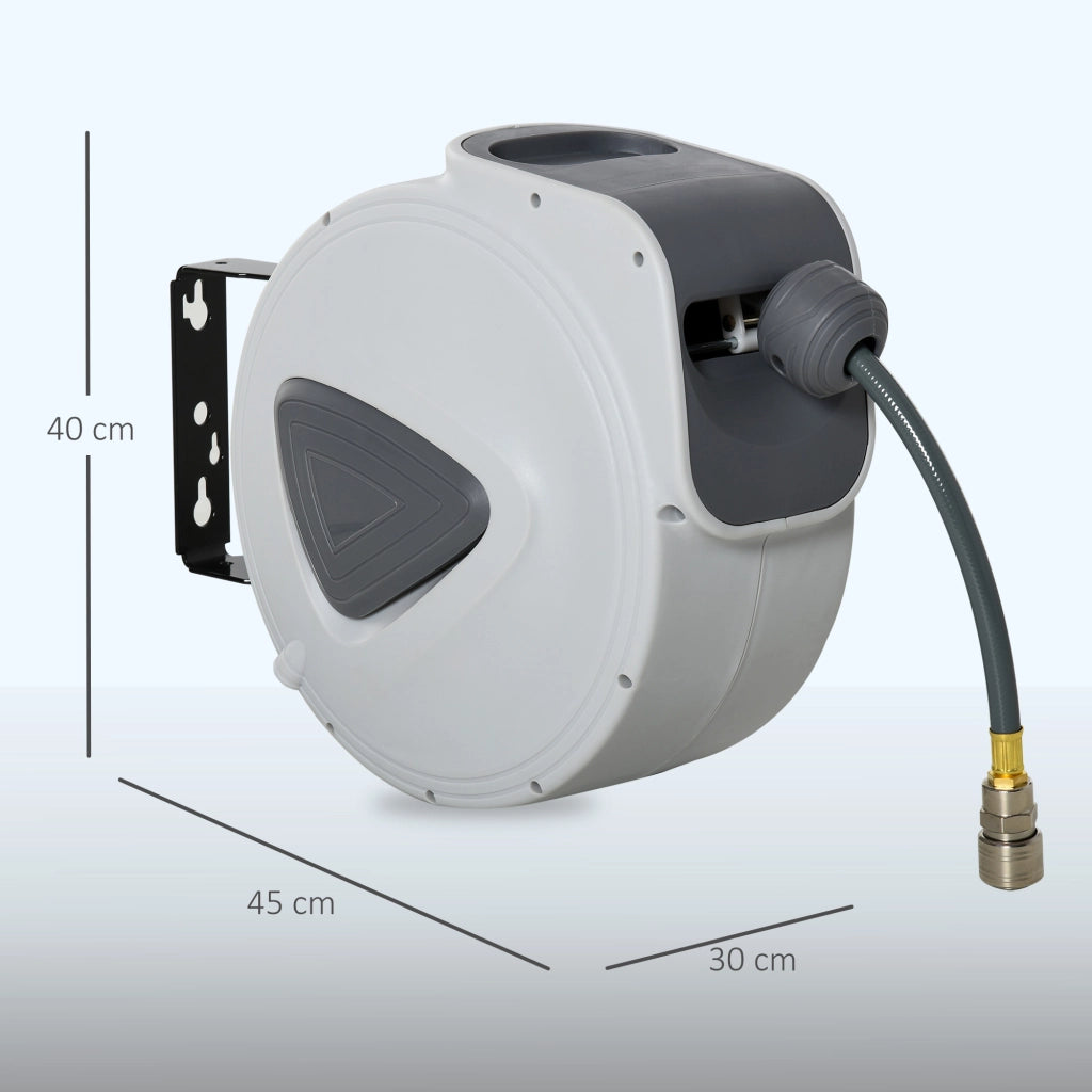 Avvolgitubo per Aria Compressa Automatico da 20 m ¨C zephmum ¨C Grigio