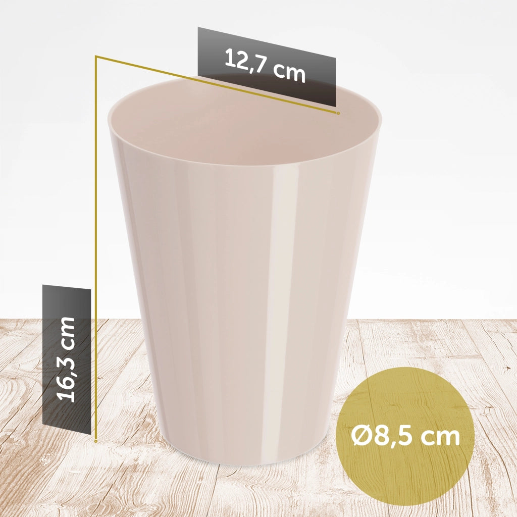 Coprivaso KADAX per orchidee, in plastica, color crema, 13 cm