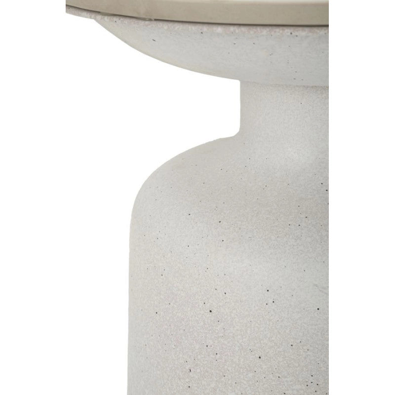 Tavolinetto White Fush cm ø 40x47