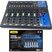 Trade Shop - Console Missaggio Mixer Professionale 7 Channel Mixing Serie Usb Bluetooth Q-7l -