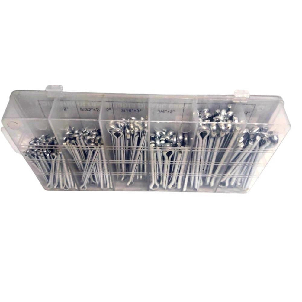 Trade Shop - Set Universale Assortimento Coppiglie 144 Pezzi Perni Fermi Di Sicurezza -
