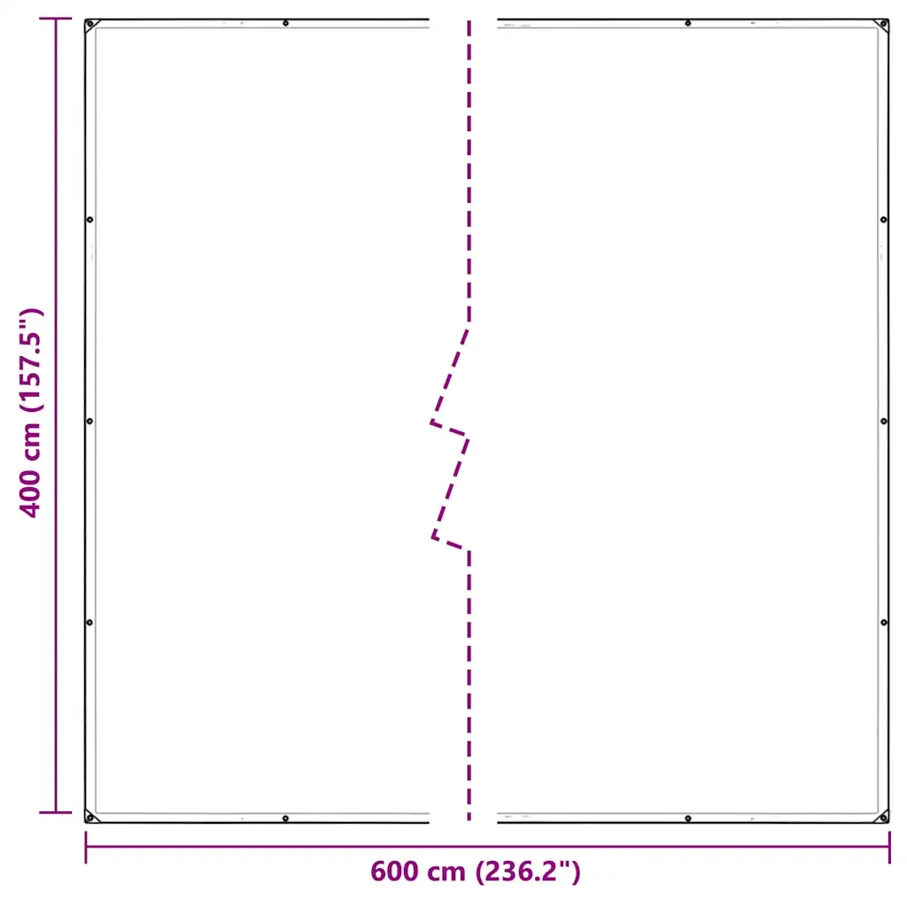 Telone Trasparente con Occhielli 4x6 m in PVC 4018608