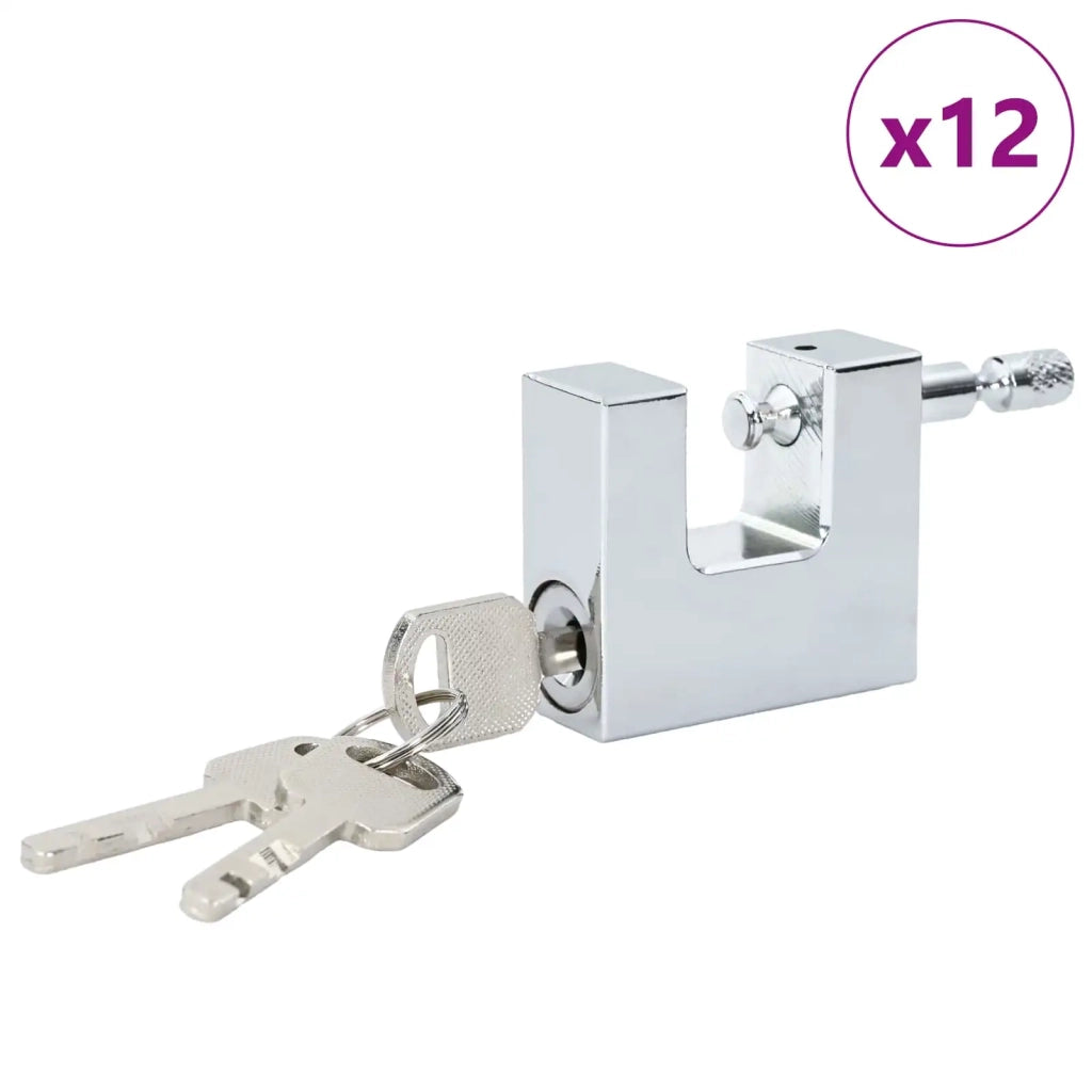 Lucchetto 12 pcs Argento Acciaio 42020731