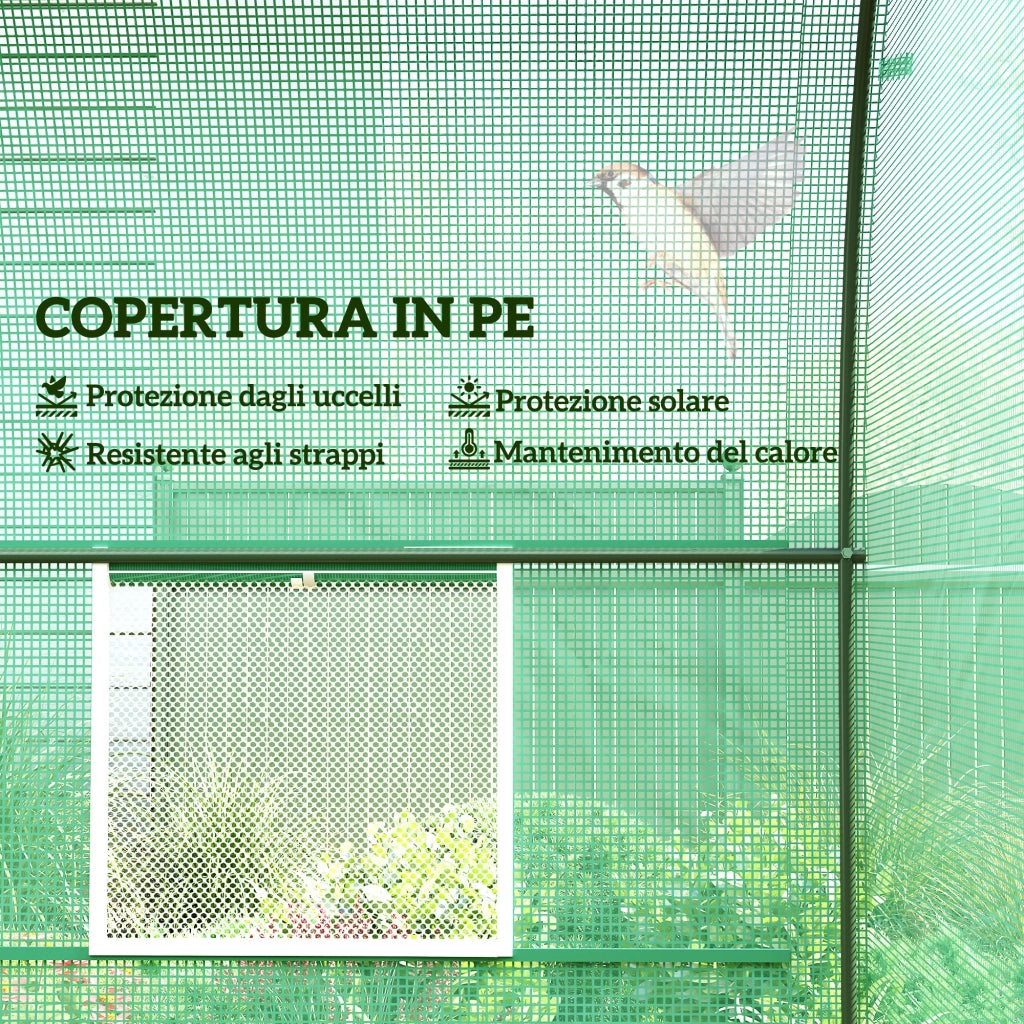 Serra da Giardino ¨C Minimal ¨C Verde 2.5x2x2m Acciaio e PE