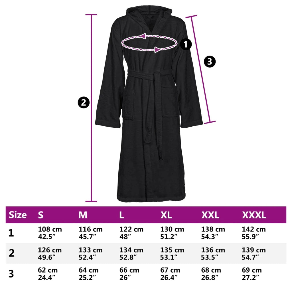 Accappatoio KINN Nero L Cotone CFW3685065