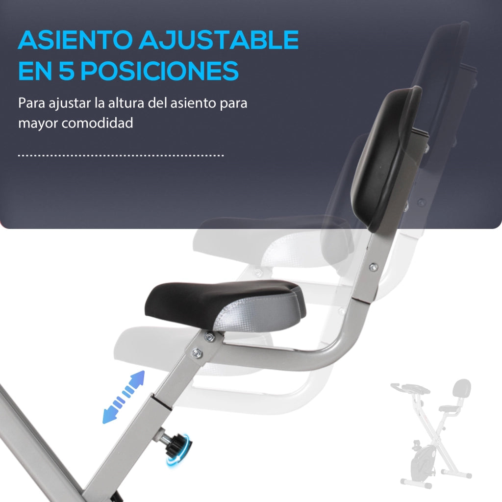 Sedia da Allenamento Pieghevole con Schienale ¨C Minimal ¨C Grigio