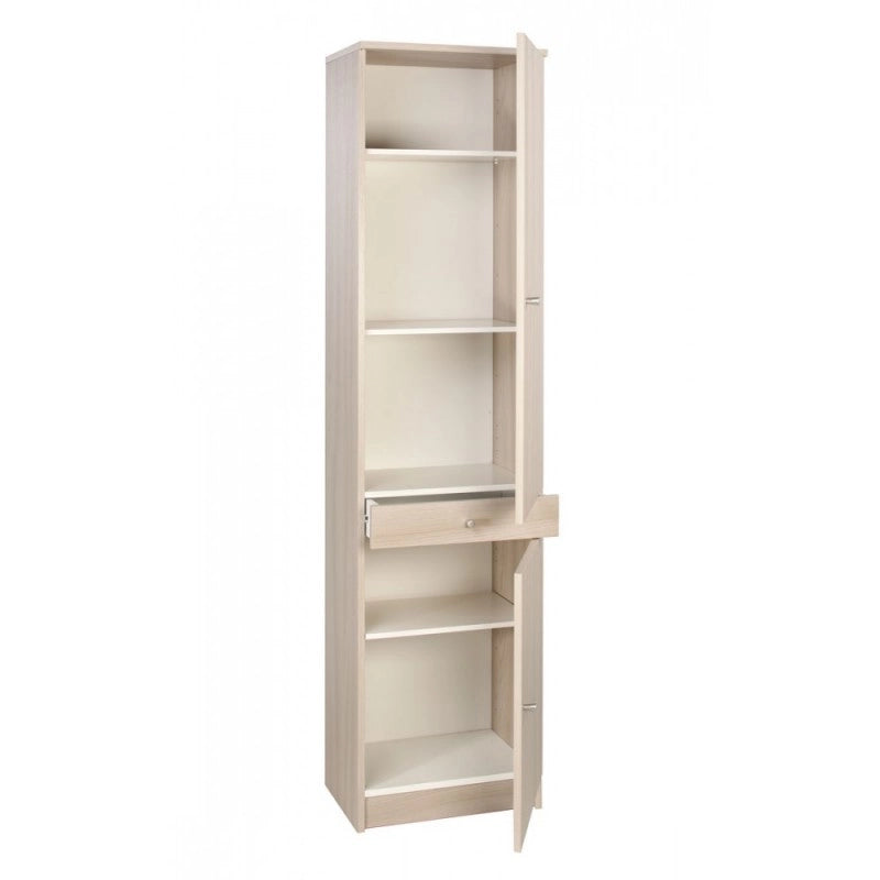 Armadio multiuso due ante un cassetto Eucalipto 46x34x h183 cm