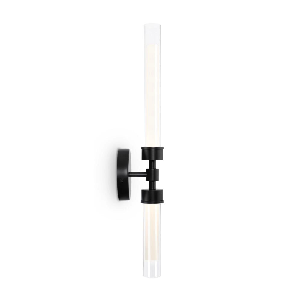 Applique Stelo tubi vetro nero LED 3000K Maytoni MOD116