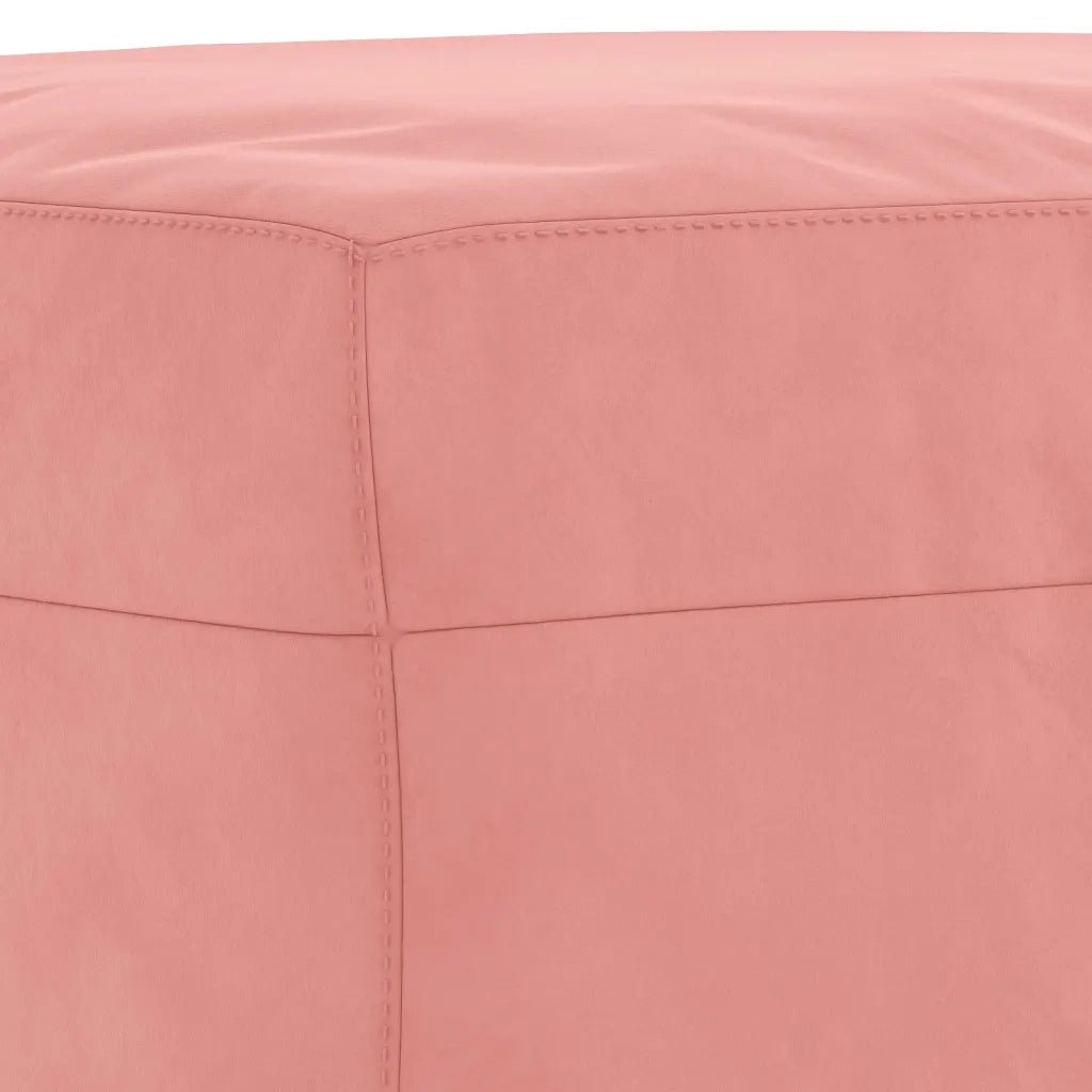 Panca-Sgabello rosa 100x35x41 cm in Velluto