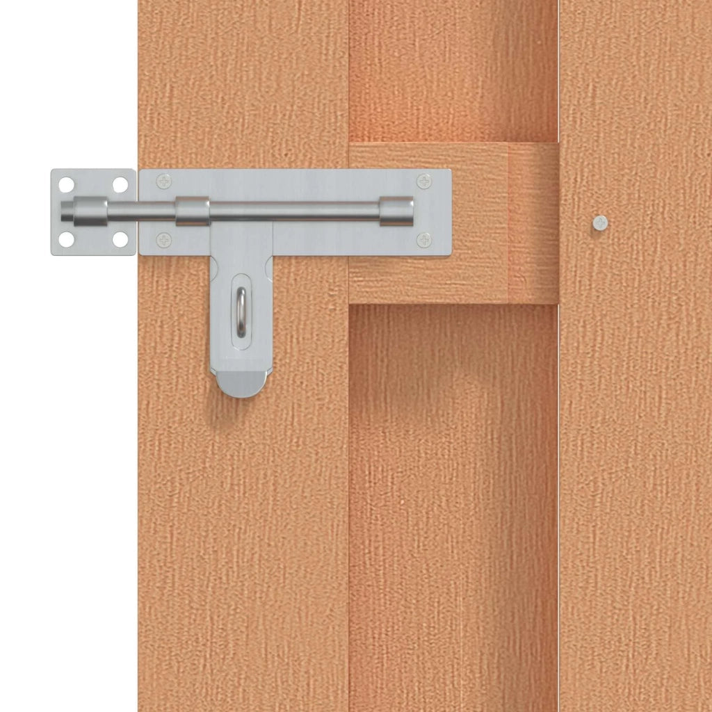 Cancello da giardino 100 x 112 cm WPC e Alluminio Marrone CFW6278438
