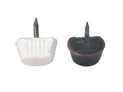MENSOLINA CON CHIODO- - in plastica bianca - 1000 pezzi