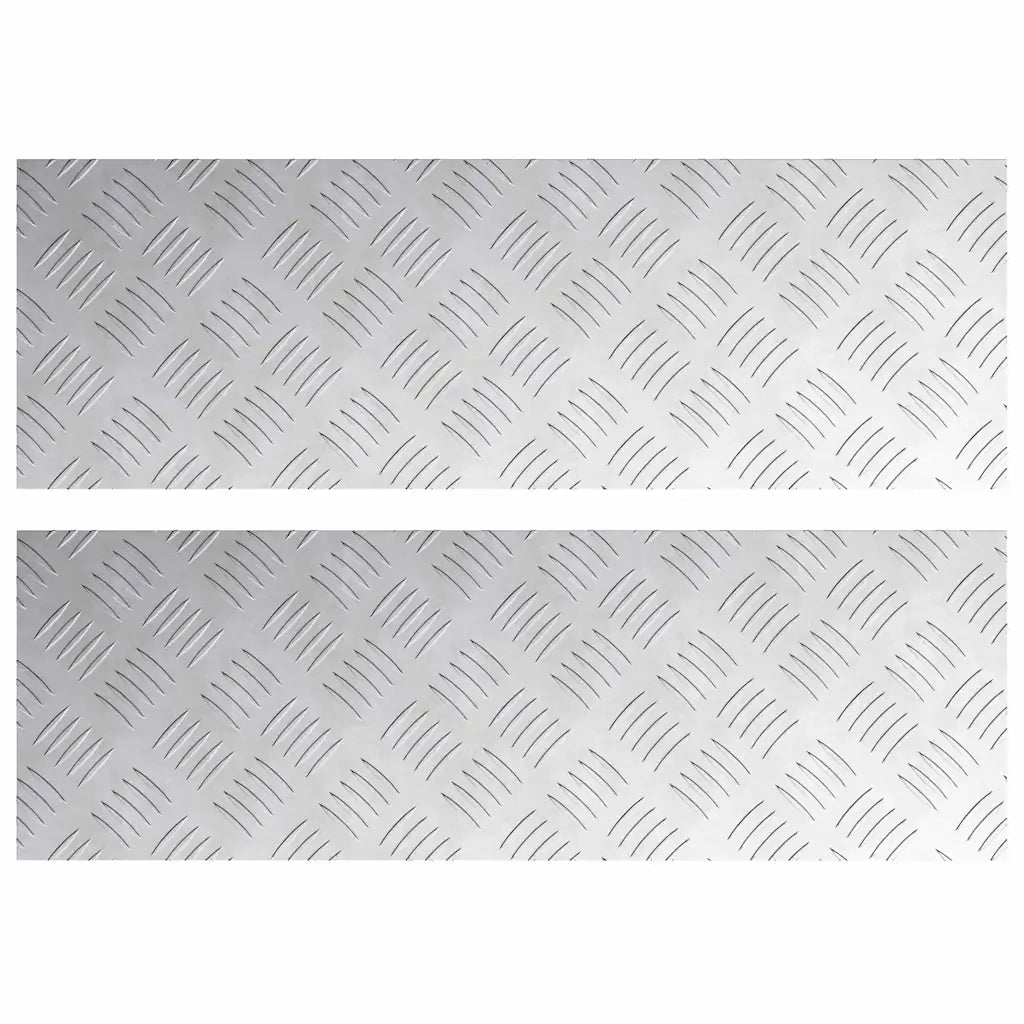 Gradini per Scale 2 pcs Argento 75 x 25 cm Alluminio 4104277