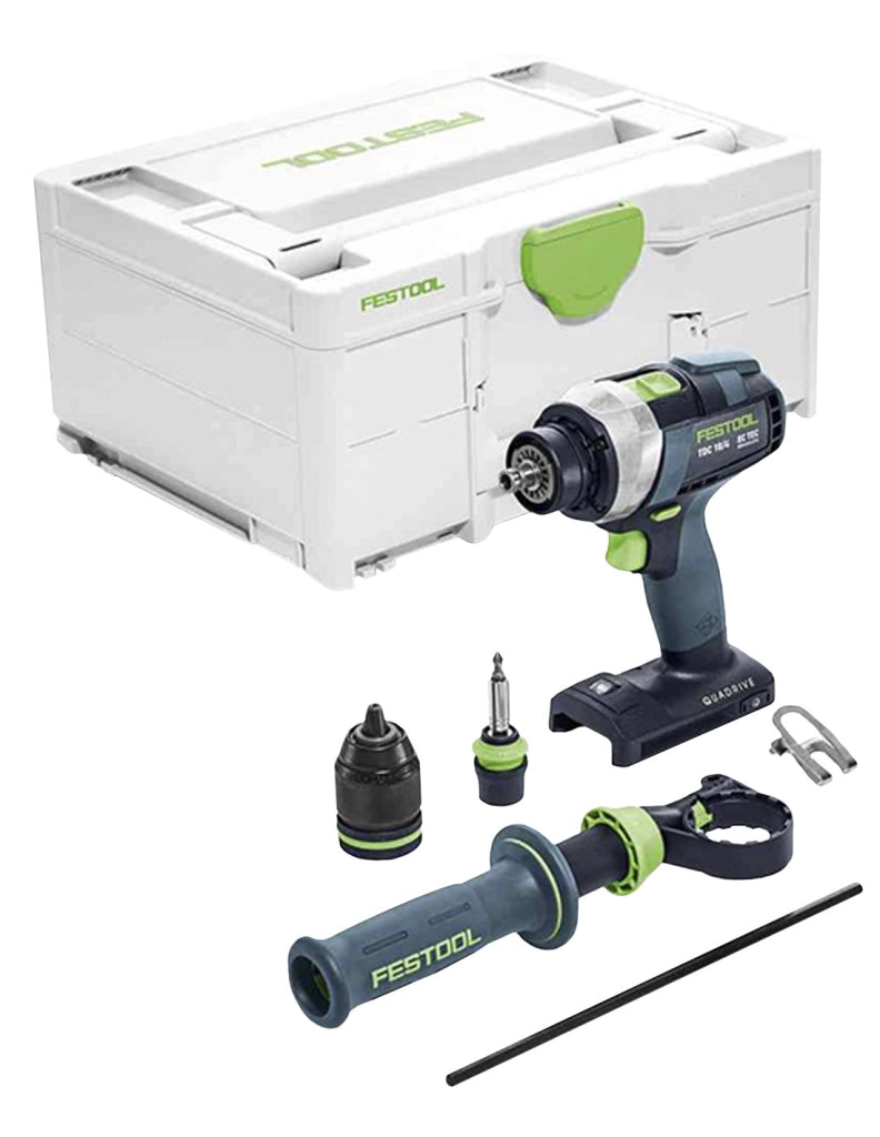 Trapano Avvitatore FESTOOL QUADRIVE TDC 18/4 I-Basic (Solo corpo + Systainer SYS3 M 187)