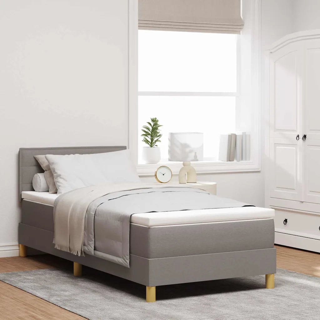 Letto a Sorgente LED con materasso Talpa 80 x 200 cm Tessuto