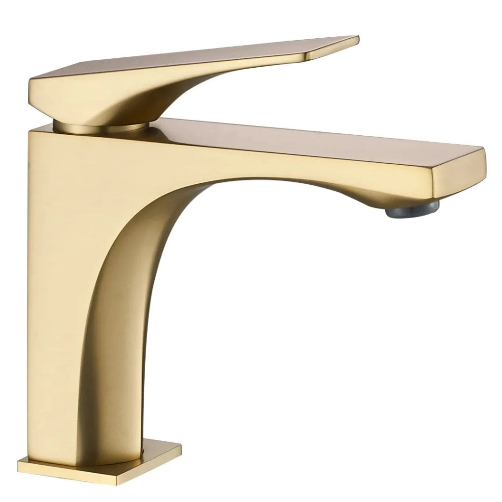 Rubinetto Da Lavabo Premium Rea Joe Brush Gold Low