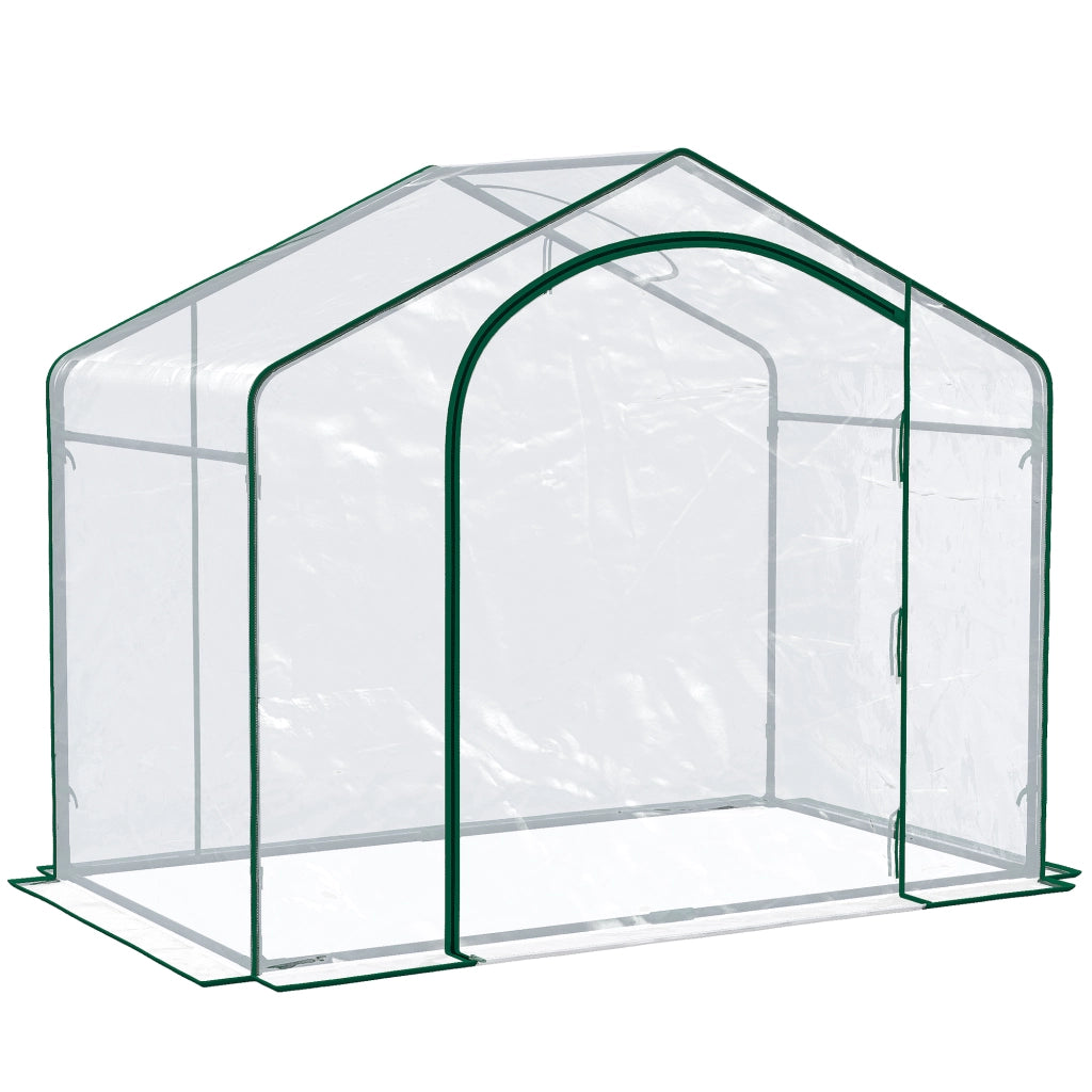 Serra da Giardino ¨C zephmum ¨C Plastica e Acciaio 180x100x152 cm Trasparente