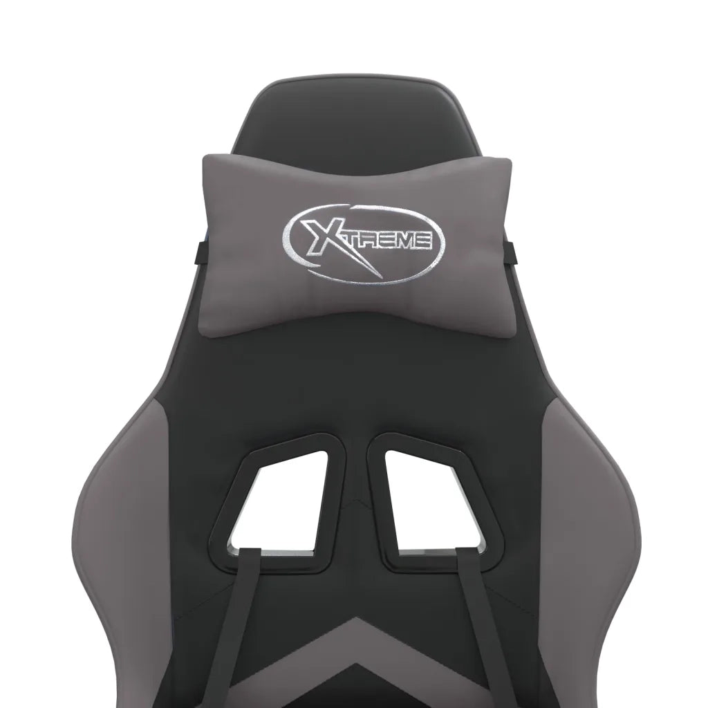 Sedia da Gaming Nera e Grigia in Similpelle 3143894