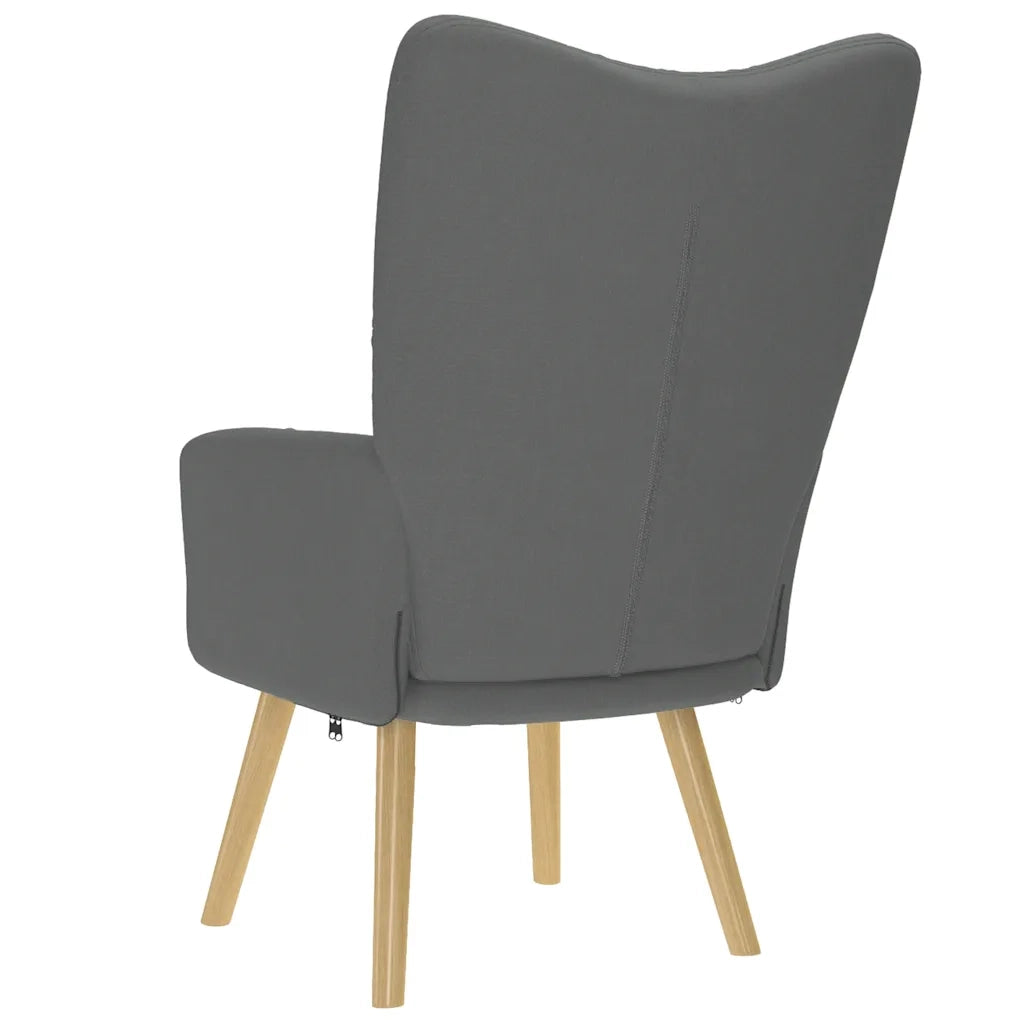 Poltrona | Sedia Relax Grigio Scuro in Tessuto