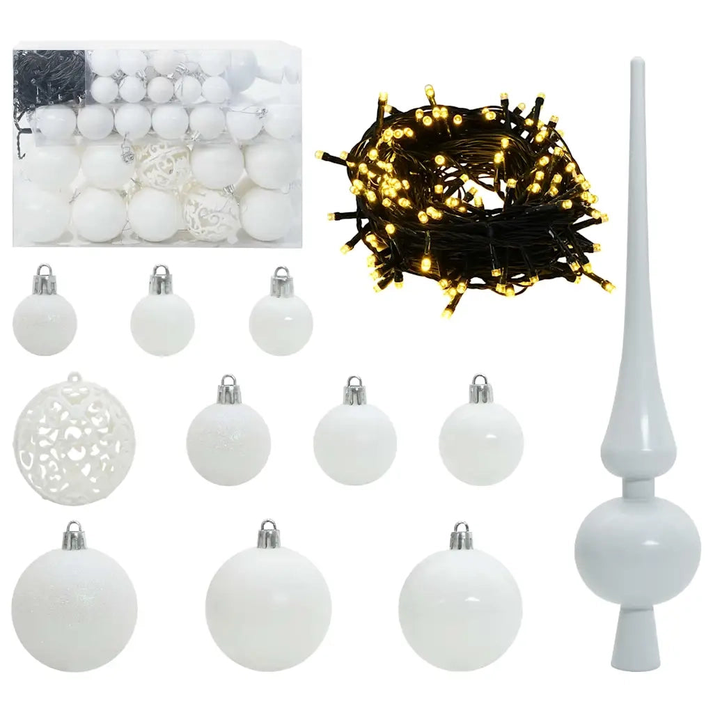 Albero di Natale artificiale con 150 LED Bianco 150 cm 3396952