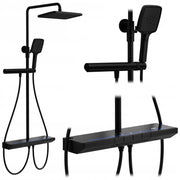 Set Doccia Con Termostato Rea Pedro Black