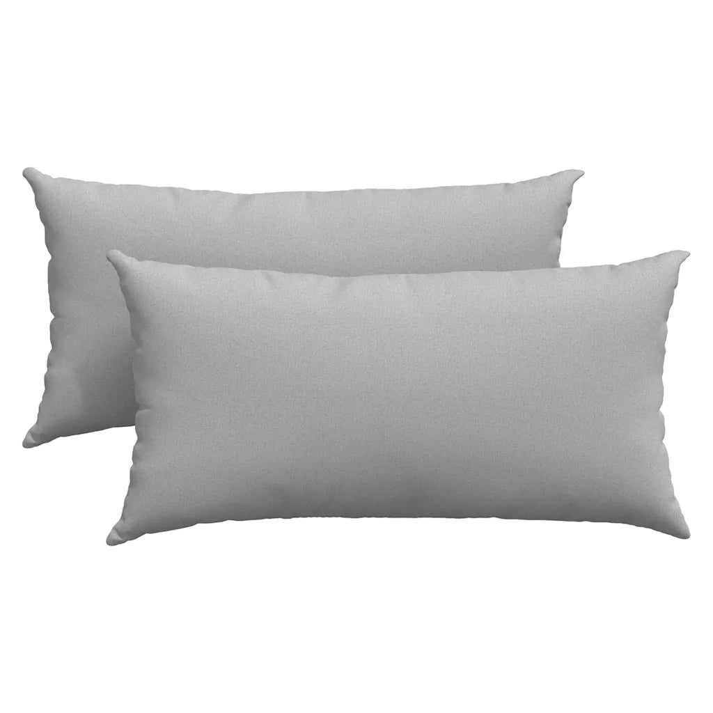 Cuscini da Divano 2 pcs Grigio Nuvola 80 x 40 cm Tessuto 42013709