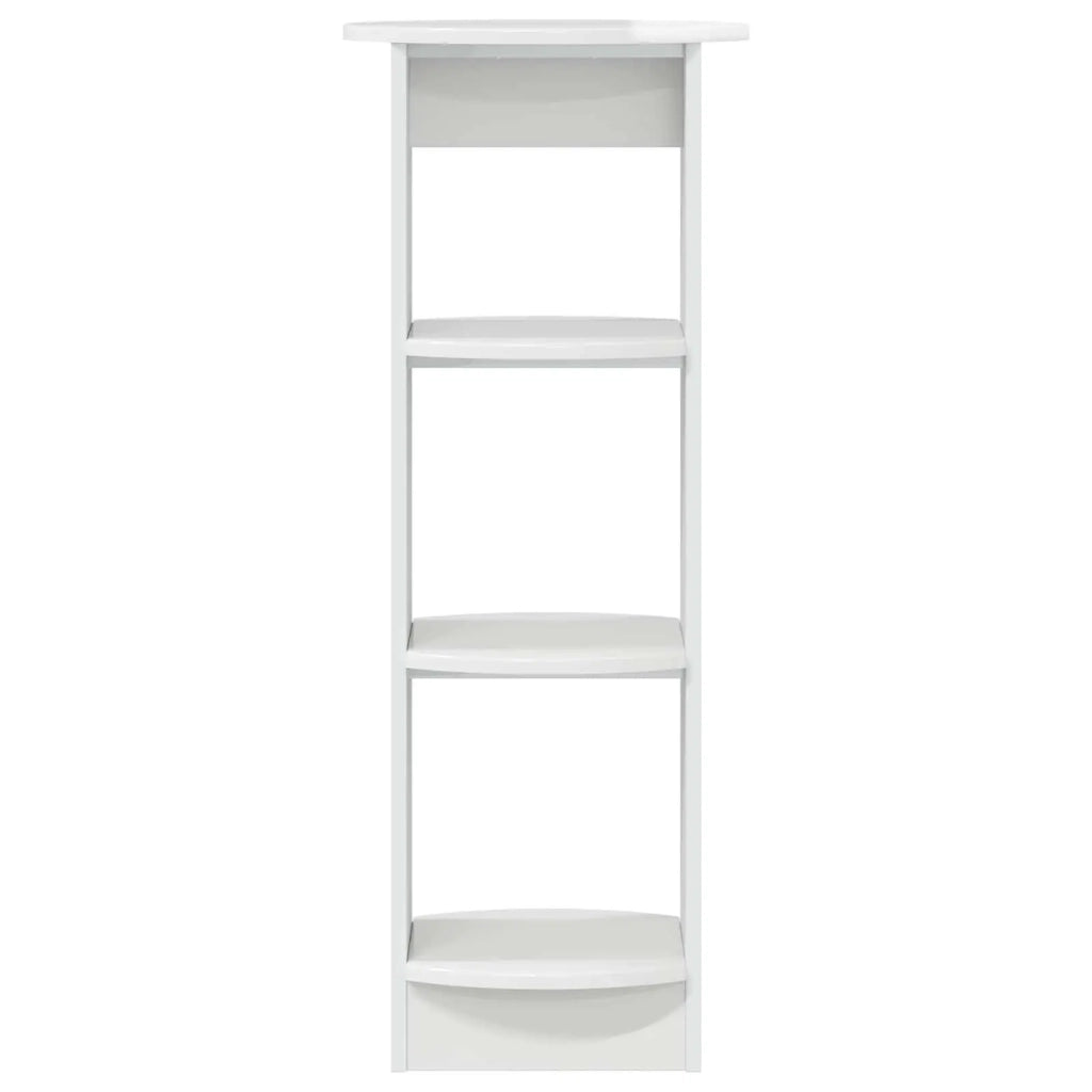 Mobile laterale Bianco Lucido 40 x 40 x 100 cm 899847