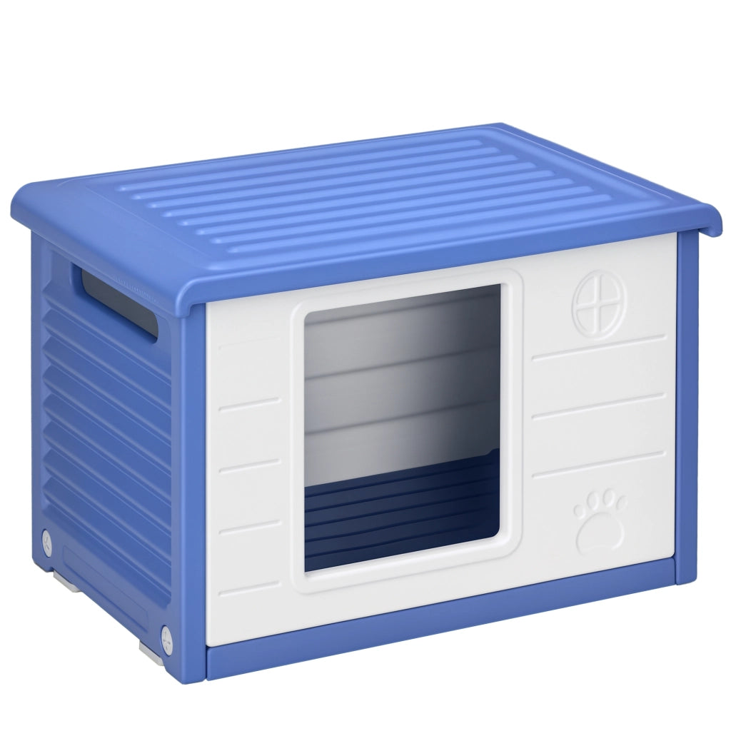 Casetta per Cani ¨C Minimal ¨C Blu e Bianco