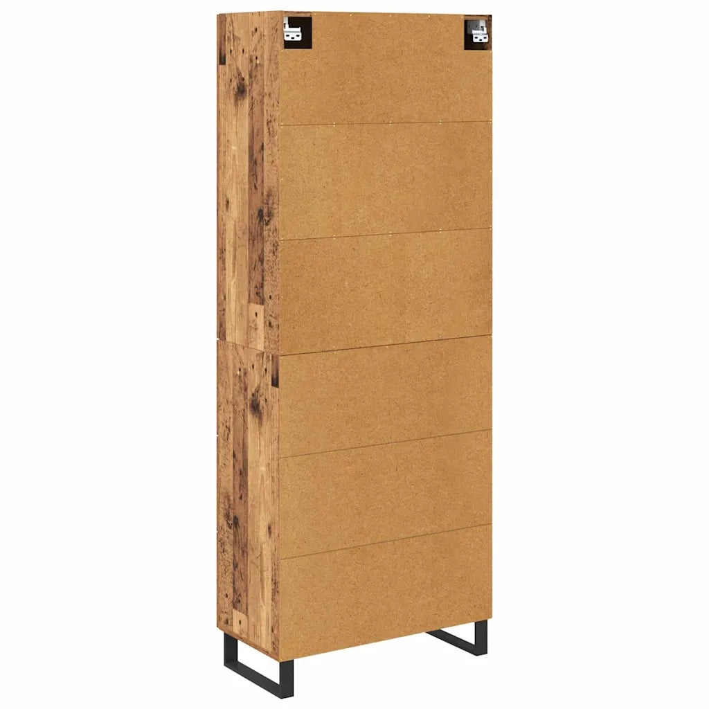 Credenza con cassetto 2 pcs Legno vecchio 69,5 x 34 x 180 cm 3415697