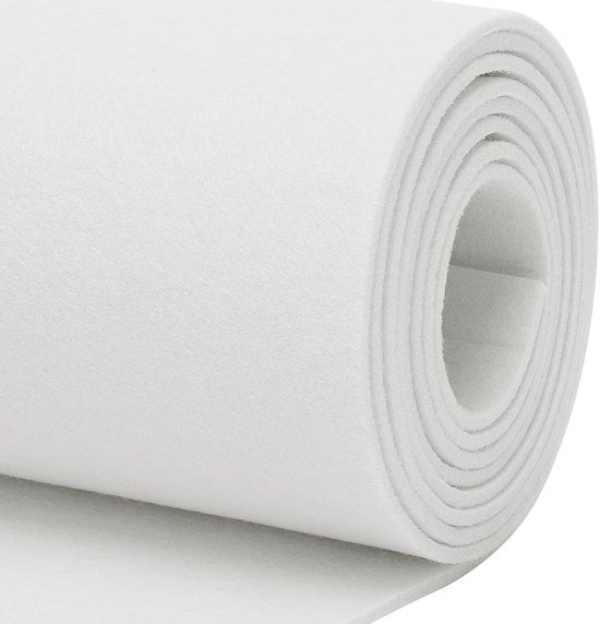 Viltmat per Knutselen 30 cm x 300 cm - 3 mm Densità - Stoffa per Patchwork e Naia - Veloce e Stiffa per Progetti di Ricamo