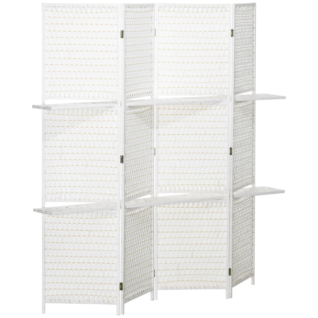 Libreria divisorio con ripiani ¨C Minimal ¨C bianco paille 80x30x180