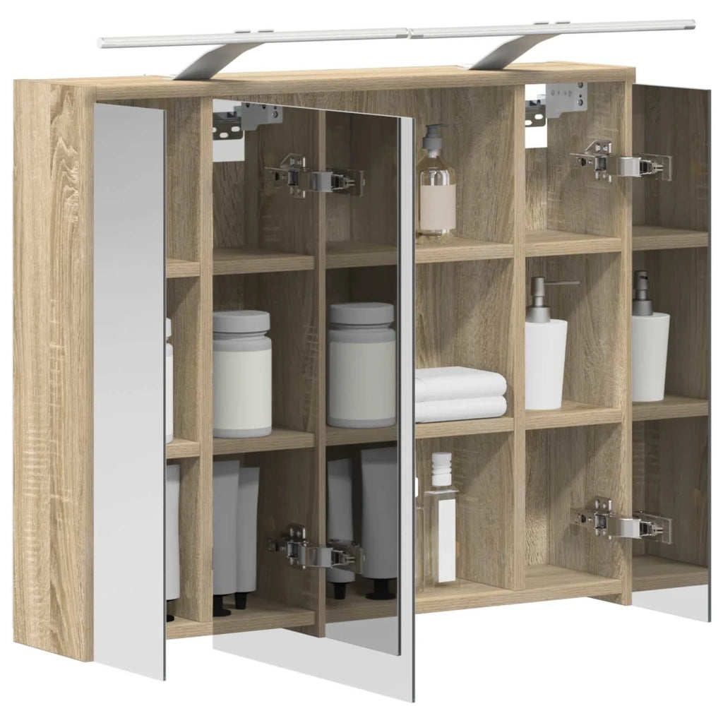 Mobiletto per specchio da bagno Rovere Sonoma 889177