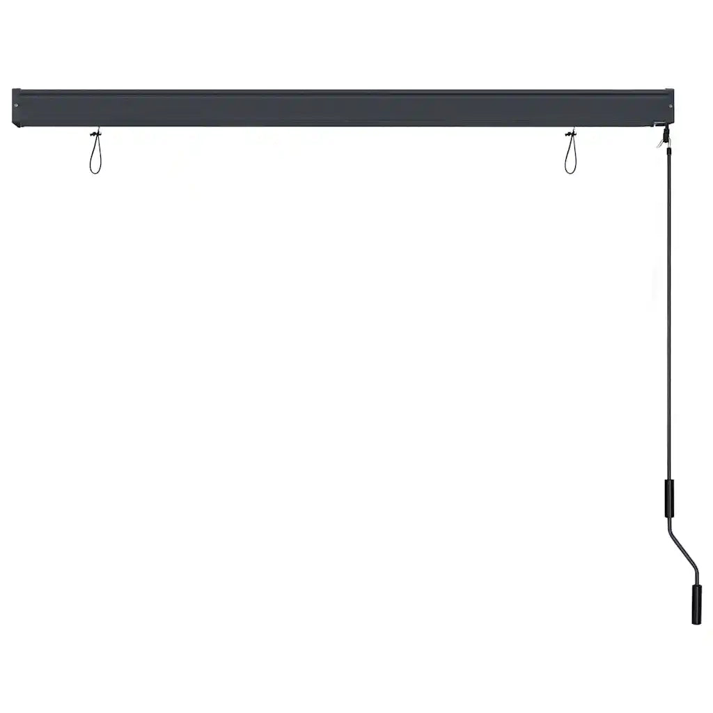 Tenda a rullo | Tenda avvolgibile Antracite 180 x 250 cm Tessuto e Alluminio