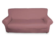 Copridivano Antimacchia Elasticizzato Tinta Unita Modello Magic - 3 Posti - Rosa Antico