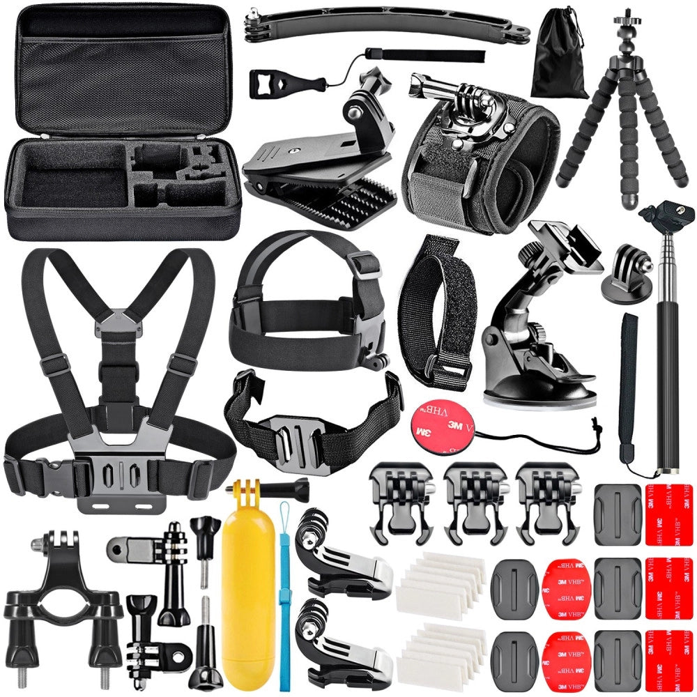 Trade Shop - Kit Con 36 Accessori Per Gopro Hero Go Pro Sj4000 Sj5000 Sj6000 Action Cam Sport -