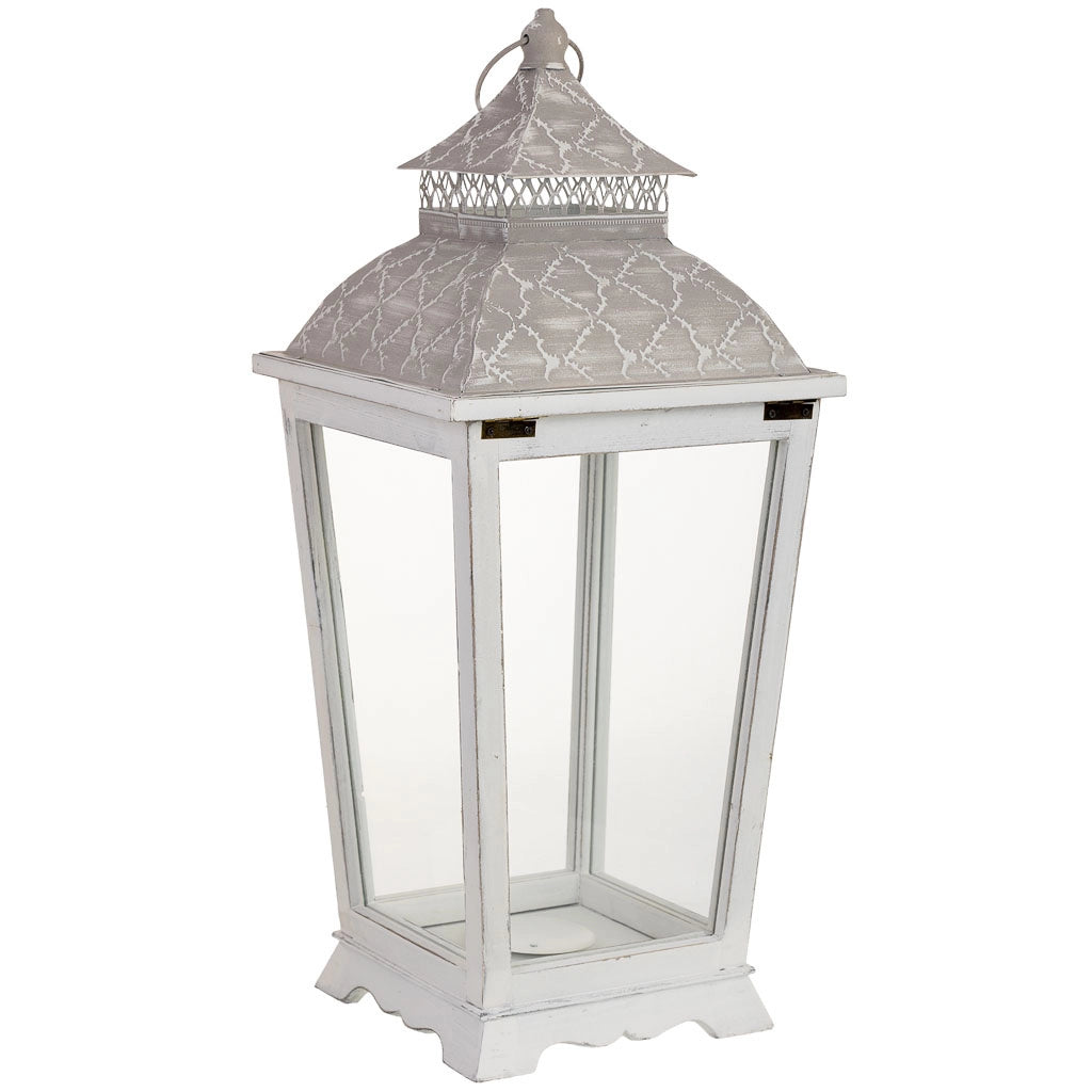 Lanterna in legno 26x26x61h cm