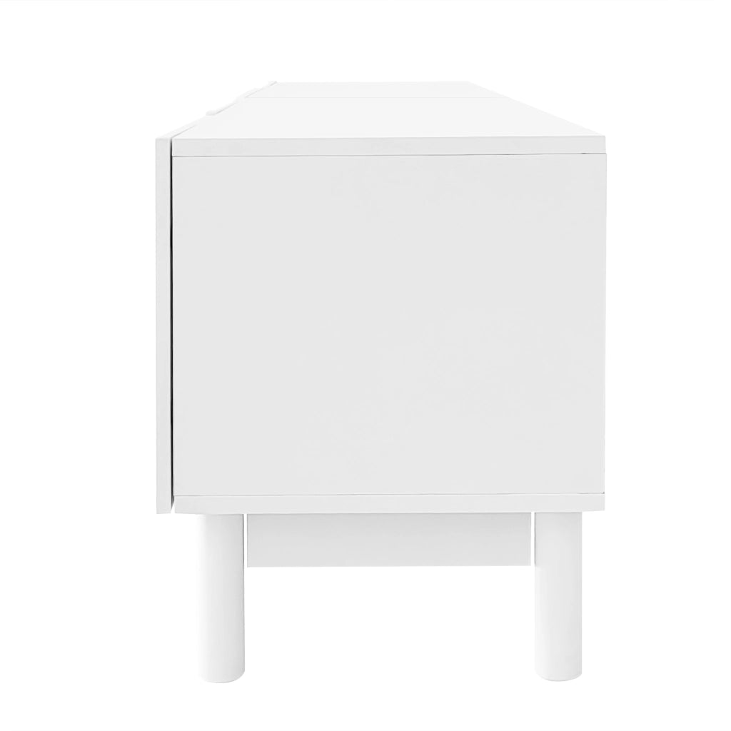 Lowboard bianco in MDF e truciolare lungo 169 cm
