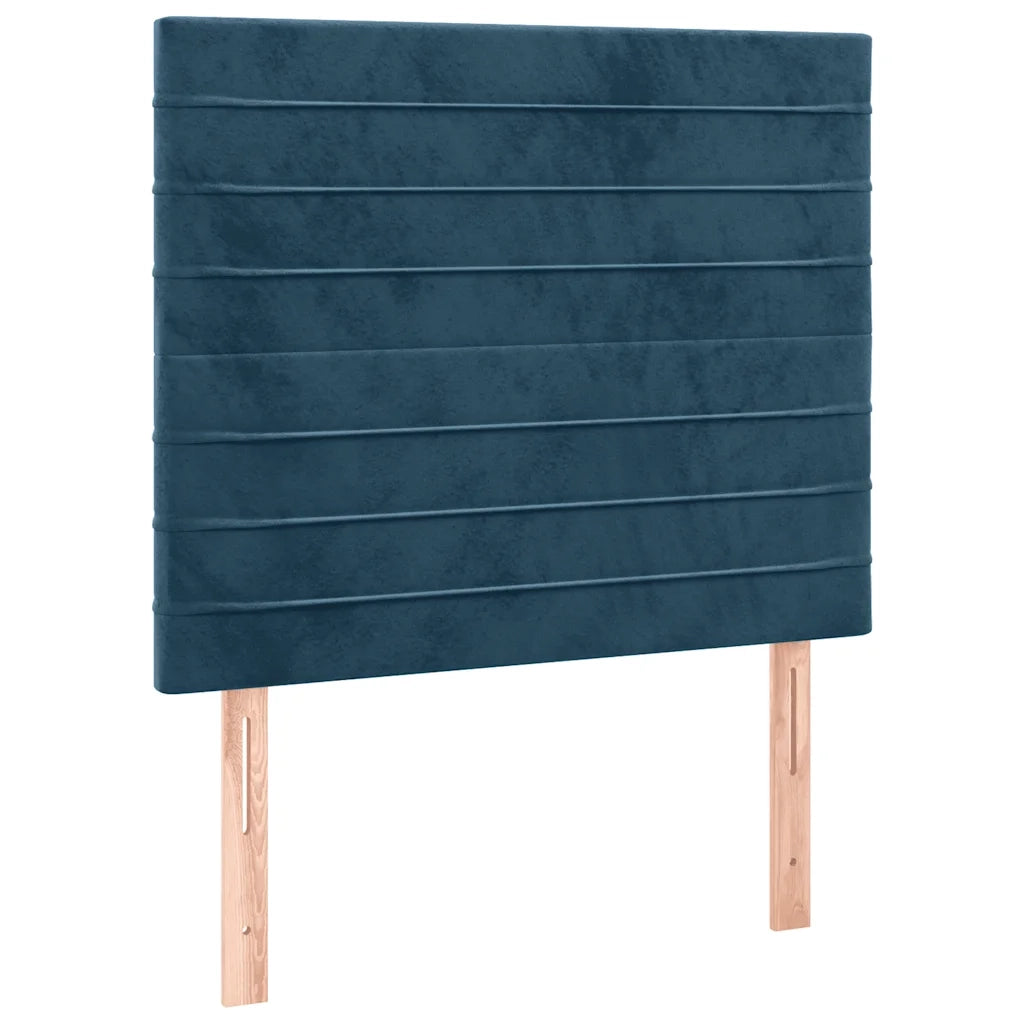 Testiera a LED Blu scuro 80x5x118/128 cm in Velluto 3122598