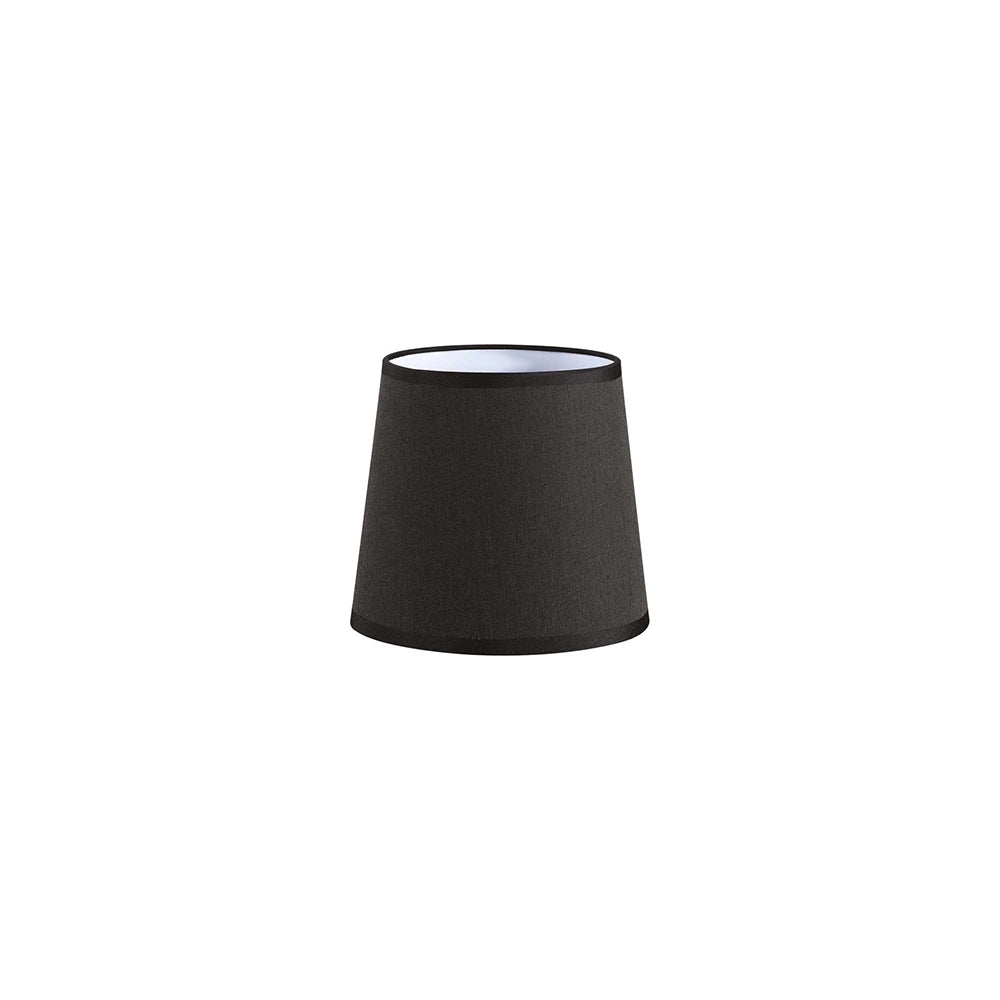 Paralume Cono Set Tessuto Nero D16