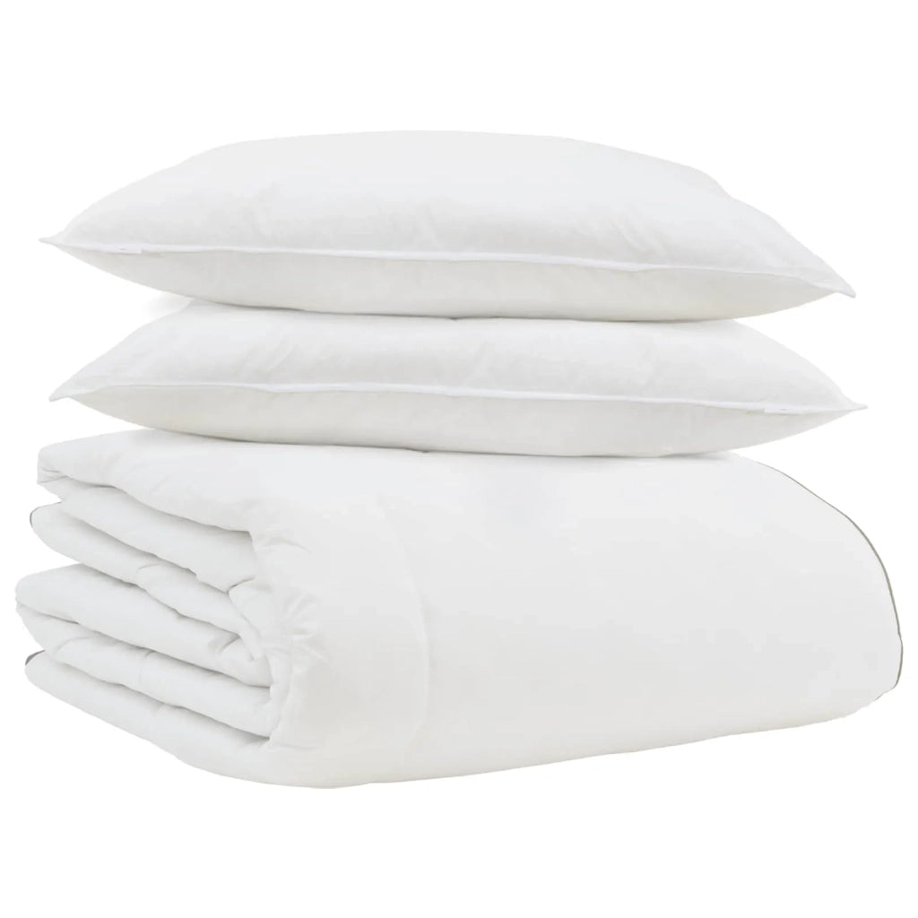 Duvet Invernale con cuscino 3 pcs Bianco Piuma d'anatra 3376884