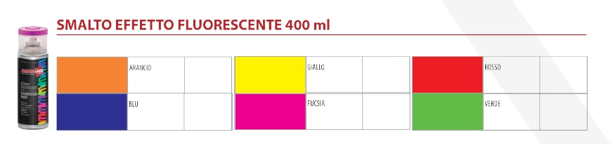 BOMBOLETTA SPRAY FLUORESCENTE AMBROSOL 400 ml - Rosa - 6 pezzi- AMBROSOL