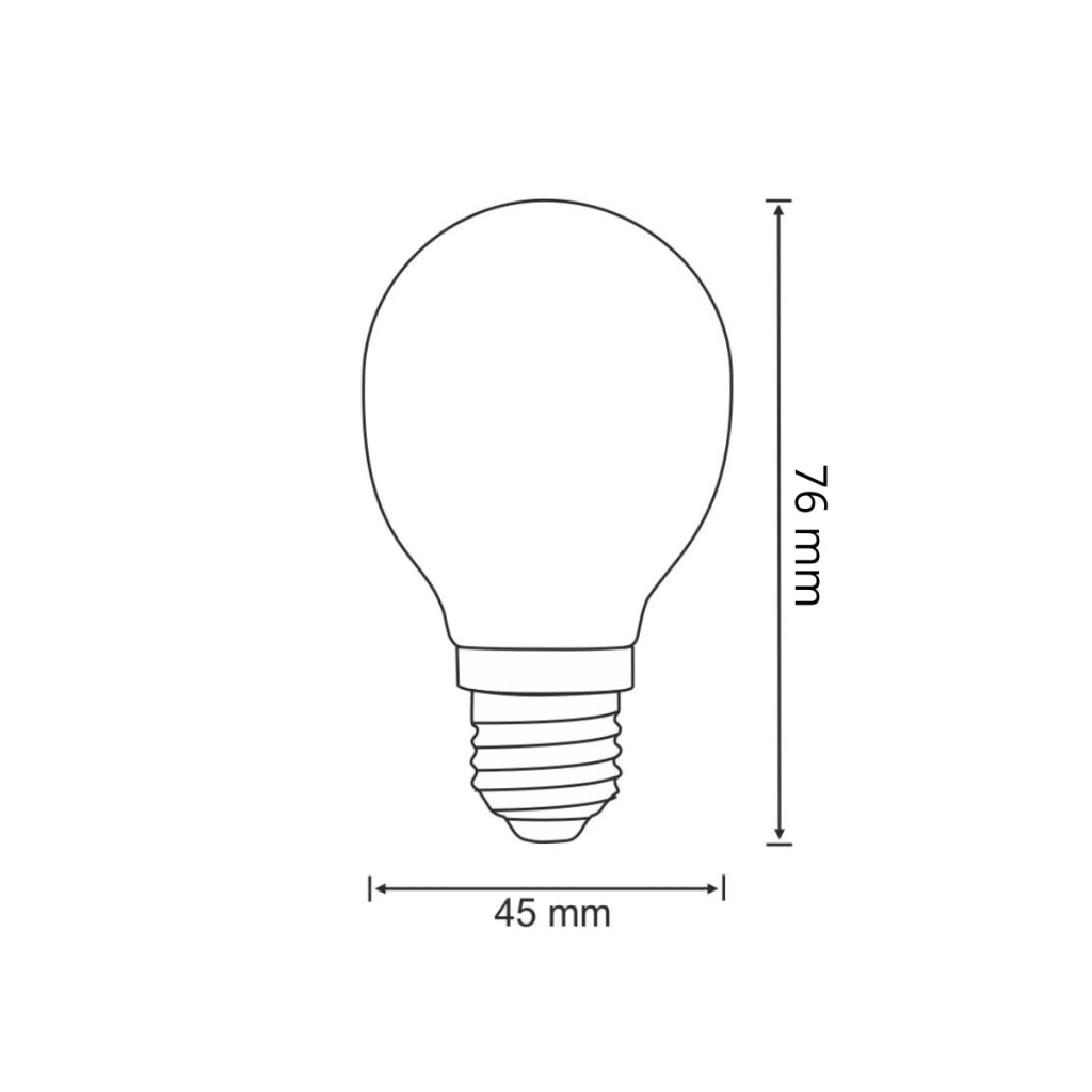 Lampadina LED Filament G45 E27 2W 230lm 3000K Polux