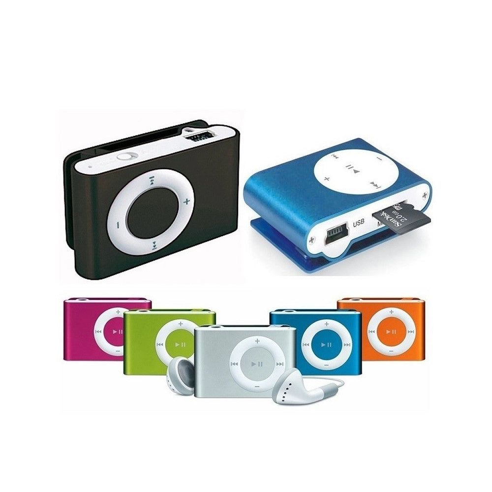 Trade Shop - Mini Lettore Mp3 Player Clip Usb Supporta 32gb Micro Sd Fm Radio Batteria Litio -