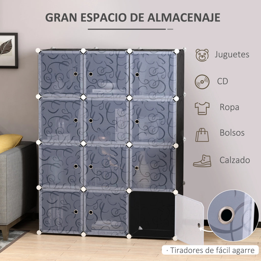 Armadio Modulare con Ripiani e Cassetti ¨C Minimal ¨C Bianco
