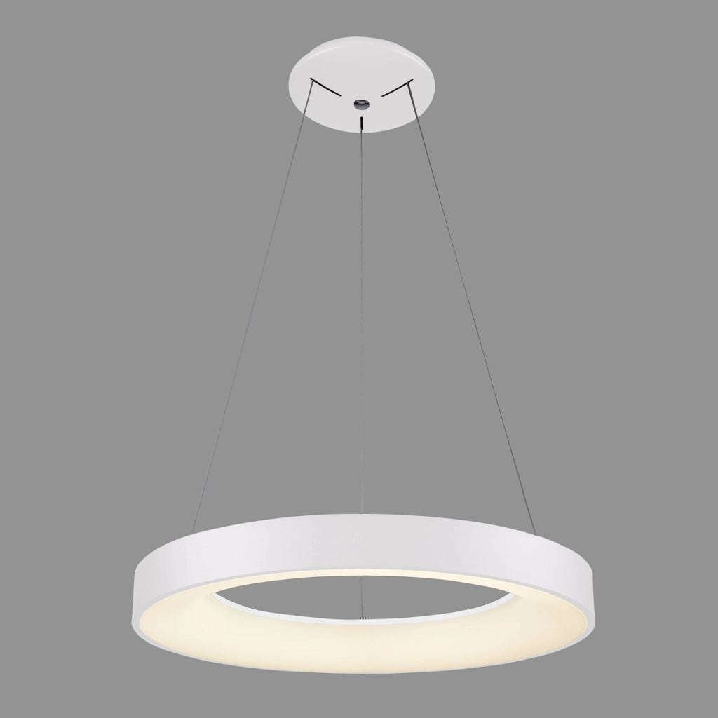 Italux Giulia lampada a sospensione LED bianca Ø48cm