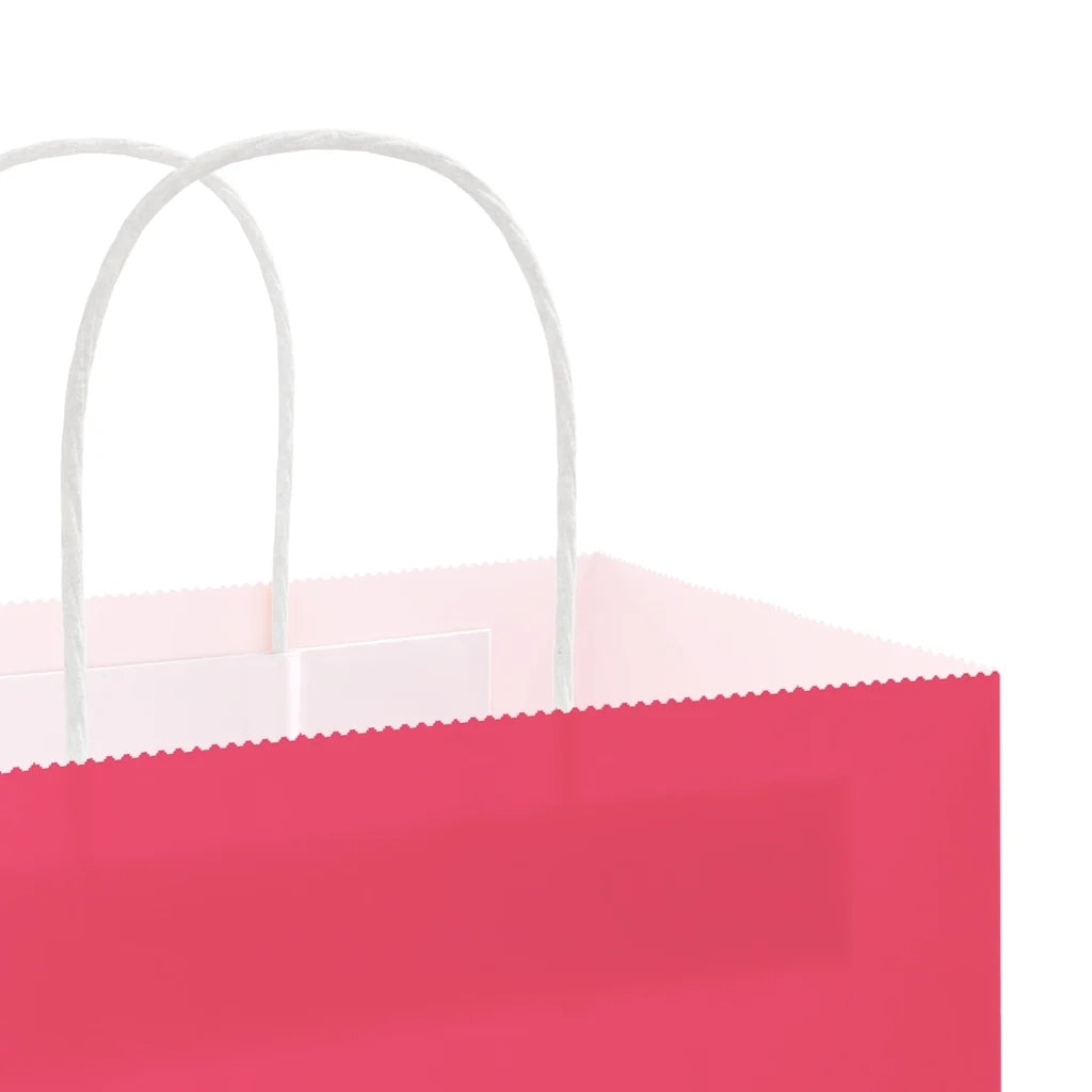 Sacchetti di Carta 250 pz con Manici Rosa 32x17x25 cm 4101677