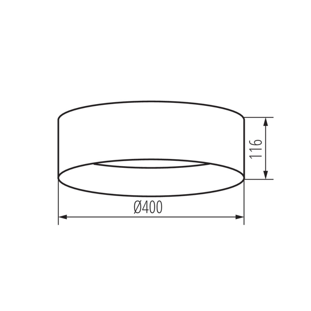 Plafoniera LED rotonda Kanlux RIFA 17,5W 4000K 40cm