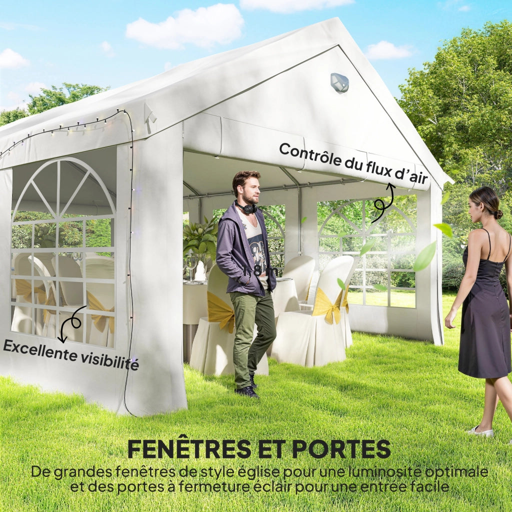 Tenda da Giardino ¨C Minimal ¨C Bianco 4x6m