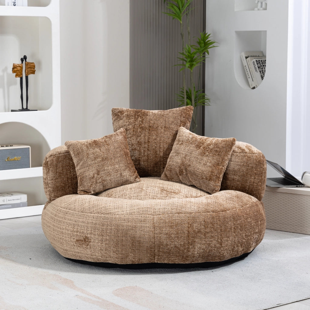 Divano Poltrona Gaming con Cuscini ¨C MINIMAL ¨C Tessuto Chenille, Singolo